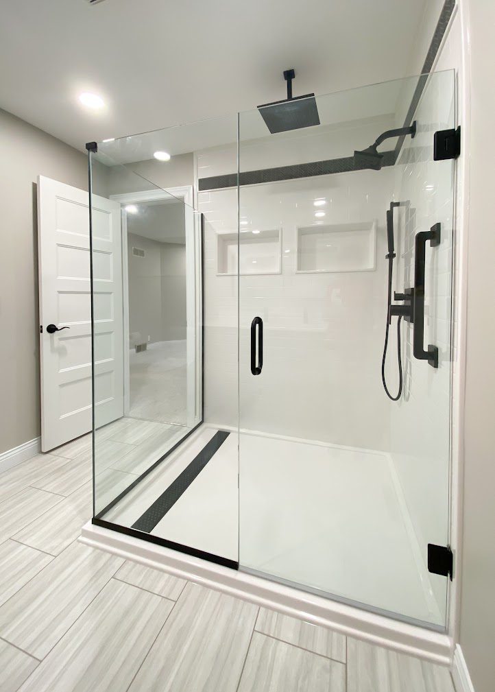 Completed shower transformation by Colorado Bath