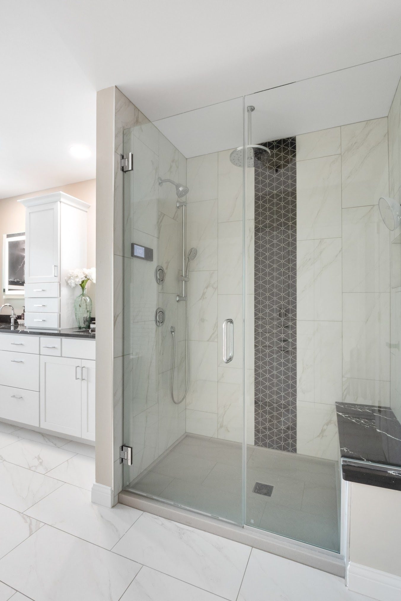 Completed bathtub and shower transformation by Colorado Bath